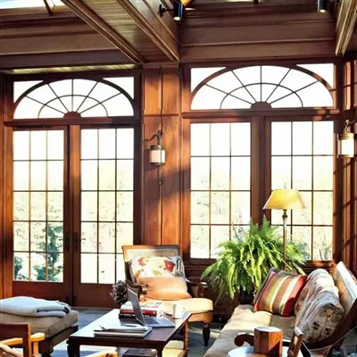 나뭇결 알루미늄 창